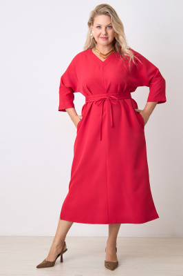 Платье Незнакомка 00.9280.2848 ткань костюмная ((46) 164-92-100, красный)
