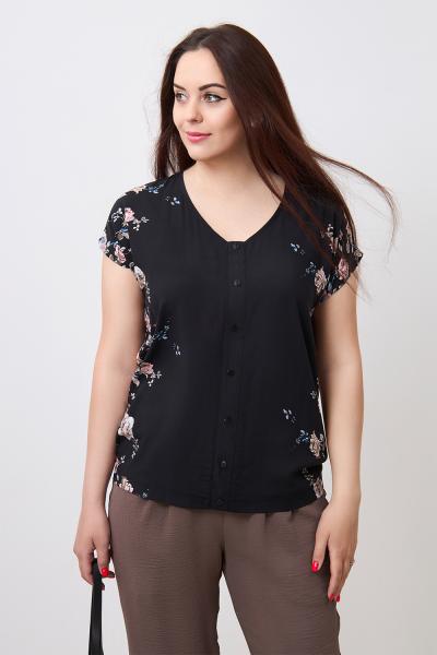 Блузка Незнакомка 01.9467.2779 штапель "купон-цветы