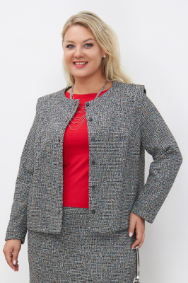 Жакет Незнакомка 10.8477.2815 трикотаж"букле" ((60) 164-120-128, мультиколор)