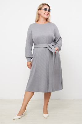 Платье Незнакомка 00.8656.2804 вязанка-лапша ((58) 164-116-124, серый)