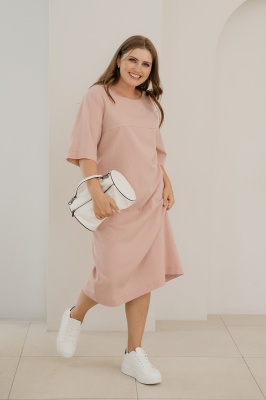 Платье Незнакомка 00.9408.2686 ткань костюмная ((58) 164-116-124, розовый)