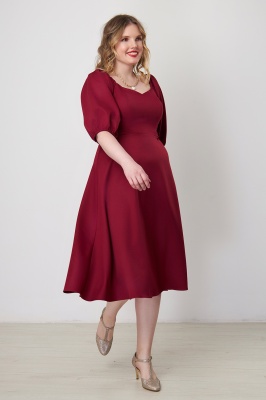 Платье Незнакомка 00.9280.2745 ткань костюмная ((44) 164-88-96, бордовый)