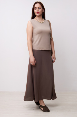 Юбка Незнакомка 04.9497.556.09 ткань ((44) 164-88-96, коричневый)