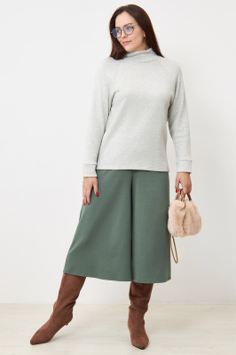 Юбка-брюки Незнакомка 05.5021.2630 вискоза ((48) 164-96-104, серо-зеленый)