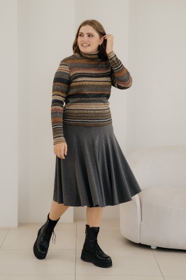 Юбка Незнакомка 04.5023.455 вискоза ((58) 164-116-124, темно-серый)