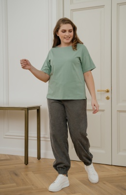 Брюки Незнакомка 05.9424.2669 вельвет ((62) 164-124-132, серый)