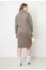 Платье Незнакомка 00.8414.2128.1 трикотаж-меланж ((58) 164-116-124, серо-бежевый)