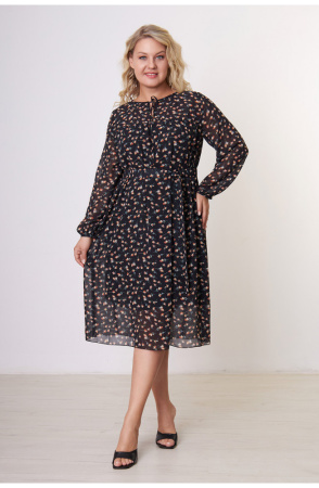 Платье Незнакомка 00.7510.2812 шифон ((48) 164-96-104, черный)