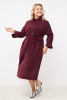 Платье Незнакомка 00.9508.2878 вельвет ((58) 164-116-124, бордовый)