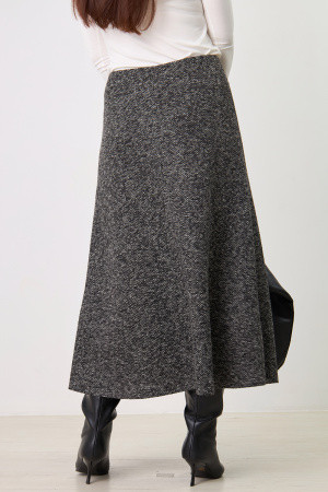 Юбка Незнакомка 04.8431.556.09 трикотаж меланж ((44) 164-88-96, темно-серый)