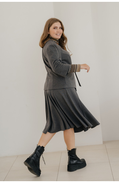 Юбка Незнакомка 04.5023.455 вискоза ((58) 164-116-124, темно-серый)