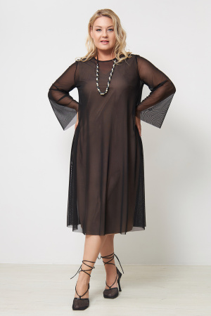 Платье Незнакомка 00.9613.2877 сетка ((46) 164-92-100, черный)