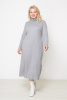 Платье Незнакомка 00.8656.2619 вязанка лапша ((52) 164-104-112, серый)