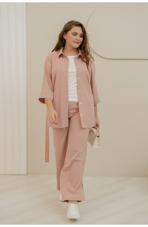 Брюки Незнакомка 05.9408.2683 ткань костюмная ((48) 164-96-104, розовый)