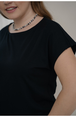 Блузка Незнакомка 03.3012.2154 вискоза ((62) 164-124-132, черный)