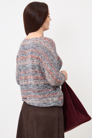 Джемпер Незнакомка 03.8653.2032 вязанка"меланж" ((44) 164-88-96, сине-коричневый)