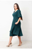 Платье Незнакомка 00.9280.2745 ткань костюмная ((52) 164-104-112, темно-зеленый)