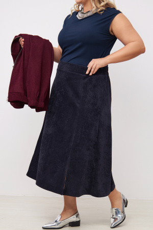 Юбка Незнакомка 04.9508.2813 вельвет ((44) 164-88-96, темно-синий)