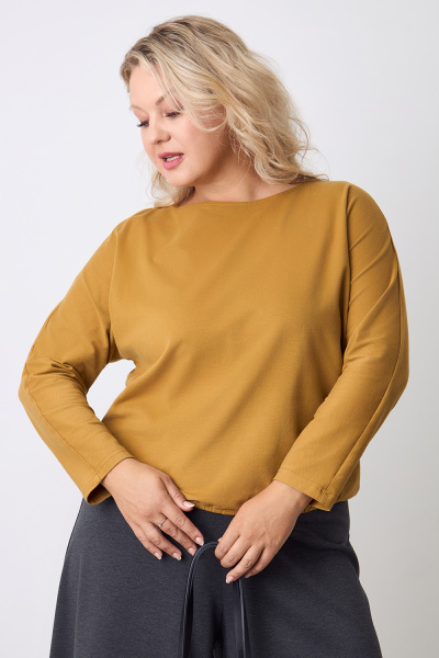 Блузка Незнакомка 03.4142.2032 вискоза фырча ((44) 164-88-96, горчичный)