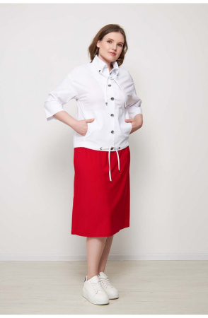 Жакет Незнакомка 10.9219.2776 бенгалин ((60) 164-120-128, белый)