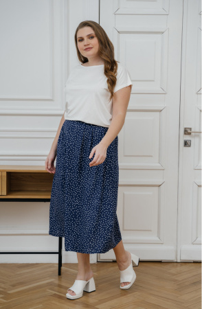 Юбка Незнакомка 04.9388.2700 штапель"горох"