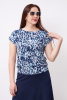 Блузка Незнакомка 03.2160.2154  масло ((50) 164-100-108, бело-синий)