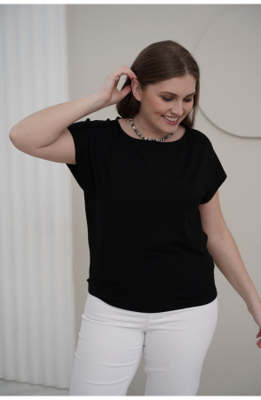 Блузка Незнакомка 03.3012.2154 вискоза ((62) 164-124-132, черный)
