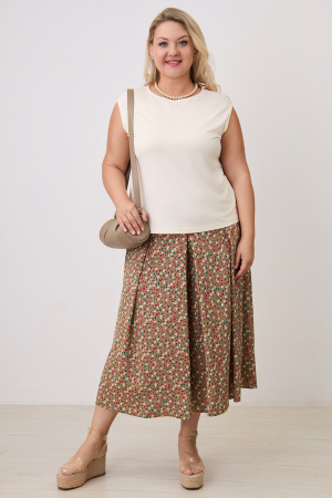 Блузка Незнакомка 08.3012.800 топ вискоза ((62) 164-124-132, шампань)