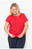 Блузка Незнакомка 03.9499.2154 ткань плательная слаб ((60) 164-120-128, красный)