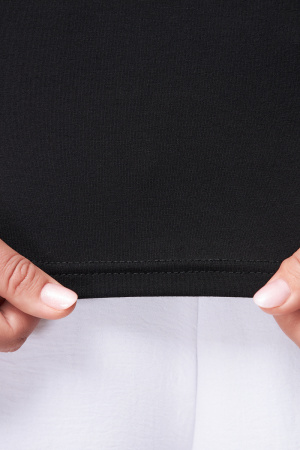 Блузка Незнакомка 08.3012.800 топ вискоза ((54) 164-108-116, черный)