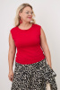 Блузка Незнакомка 08.3012.800 топ вискоза ((52) 164-104-112, красный)
