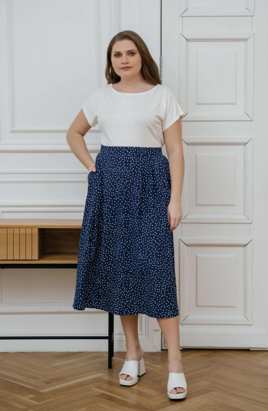 Юбка Незнакомка 04.9388.2700 штапель"горох"