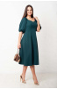 Платье Незнакомка 00.9280.2745 ткань костюмная ((52) 164-104-112, темно-зеленый)