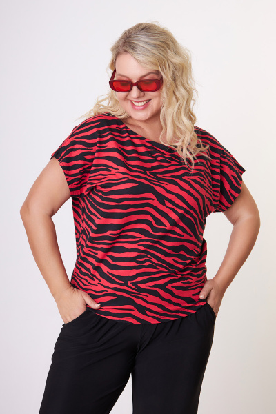 Блузка Незнакомка 03.4141.2154 вискоза зебра
