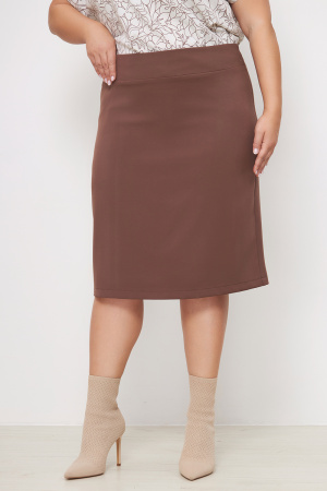 Юбка Незнакомка 04.9280.1158 ткань костюмная ((44) 164-88-96, шоколадный)