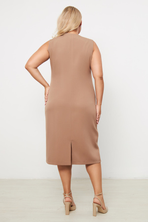 Платье Незнакомка 00.9280.2861 ткань косюмная ((44) 164-88-96, темно-бежевый)