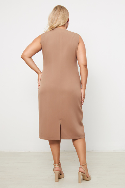 Платье Незнакомка 00.9280.2861 ткань косюмная ((44) 164-88-96, темно-бежевый)
