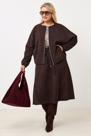 Юбка Незнакомка 04.9506.2674 вельвет ((44) 164-88-96, темно-коричн.)