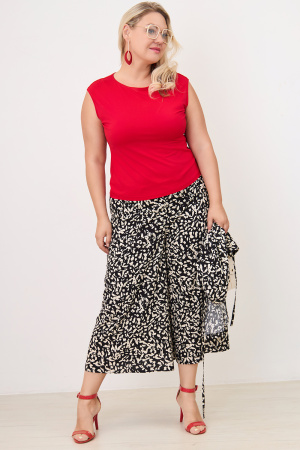 Блузка Незнакомка 08.3012.800 топ вискоза ((52) 164-104-112, красный)