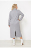 Платье Незнакомка 00.8656.2619 вязанка лапша ((52) 164-104-112, серый)