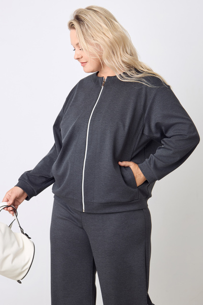 Жакет Незнакомка 10.5023.2913 вискоза меланж ((44) 164-88-96, темно-серый)