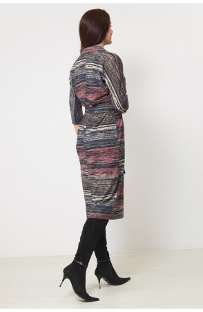 Платье Незнакомка 00.8466.2800 трикотаж-ангора ((60) 164-120-128, серо-розовый)