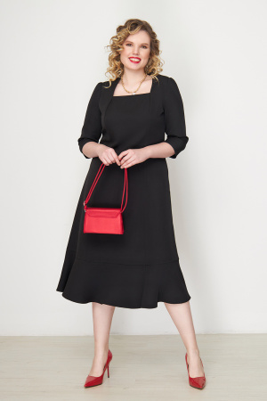 Платье Незнакомка 00.9280.2825 ткань костюмная ((50) 164-100-108, черный)