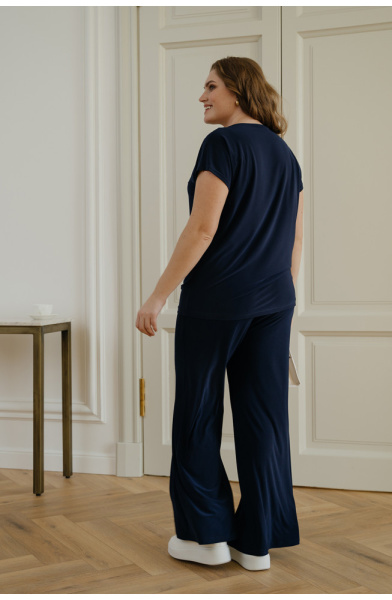 Брюки женские Незнакомка 05.1007.149 масло ((44) 170-88-96, темно-синий)