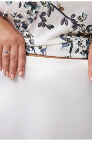 Юбка Незнакомка 04.9455.556.09 атлас-стрейч ((58) 164-116-124, молочный)