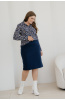 Юбка женская Незнакомка 04.5021.1158 вискоза ((54) 164-108-116, темно-синий)