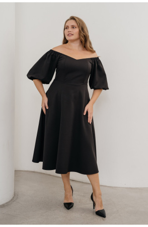 Платье Незнакомка 00.9280.2745 ткань костюмная ((50) 164-100-108, черный)