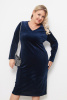 Платье Незнакомка 00.8490.2875.07 бархат ((44) 164-88-96, темно-синий)