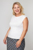 Блузка Незнакомка 08.3012.800 топ вискоза ((50) 164-100-108, молочный)