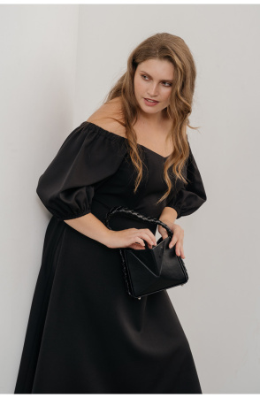 Платье Незнакомка 00.9280.2745 ткань костюмная ((50) 164-100-108, черный)